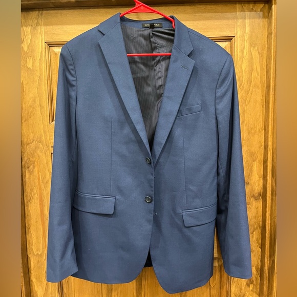 Banana Republic Men’s Blazer Navy Blue 42R Slim - Picture 2 of 10